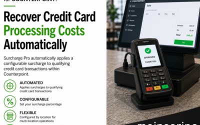 Recover Credit Card Processing Costs Automatically with Surcharge Pro for Counterpoint