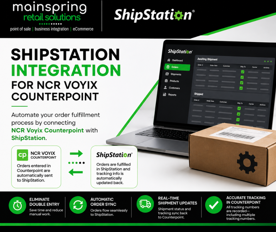 ShipStation Integration for NCR Counterpoint